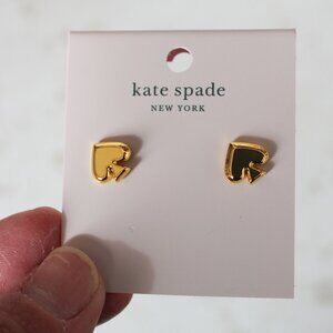 Kate Spade Everyday Spade Gold Stud Earrings - NEW NWT